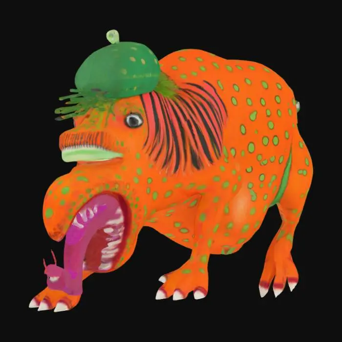 3D model for [Ukraine] Primachenko Spotted Beast, #AroundTheWorld#