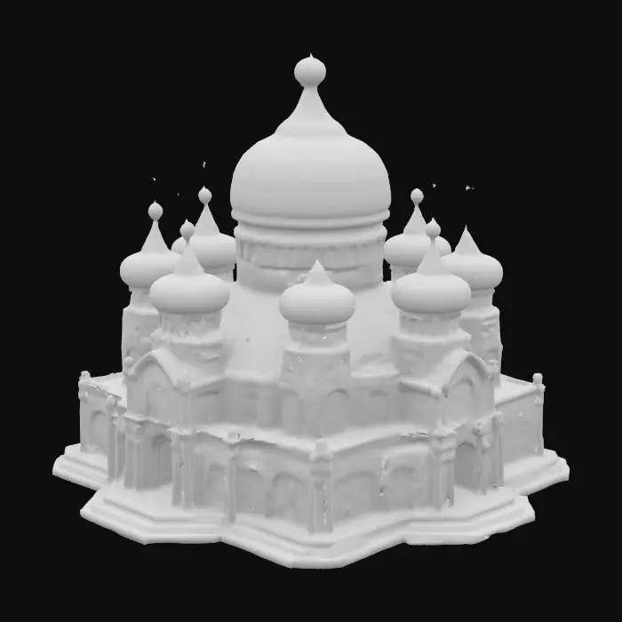 3D model for [Ukraine] St. Sophia's Cathedral in Kyiv as a cosmic starship #AroundTheWorld#