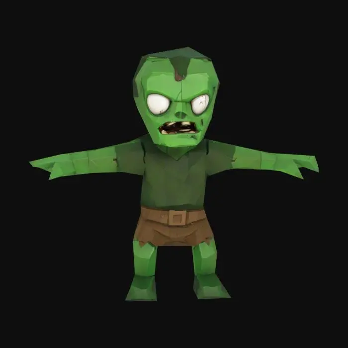 3D model for Low-Poly Zombie