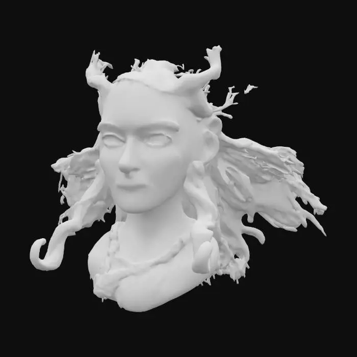 3D model for Vibrant Muse, #SketchTo3D#