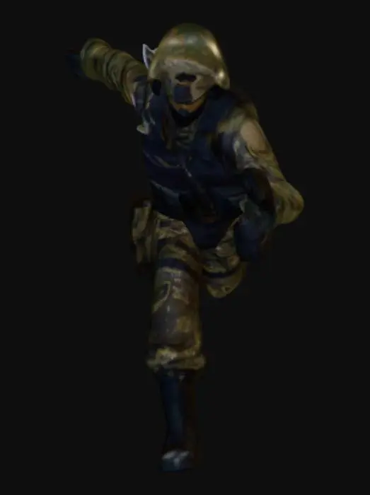 3D model for Soldier T-Pose Model