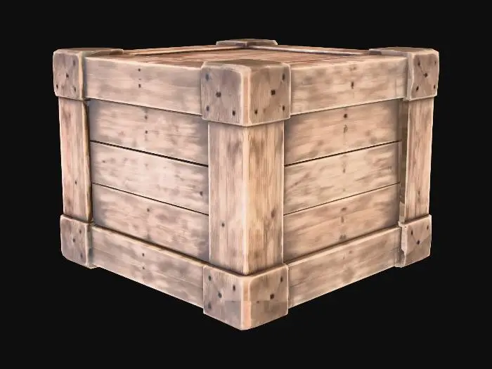 3D model for Wooden Crate