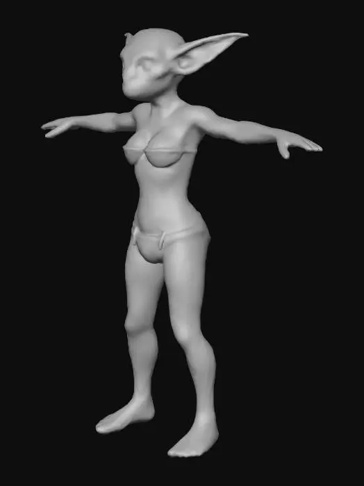 3D model for Elf in Bikini