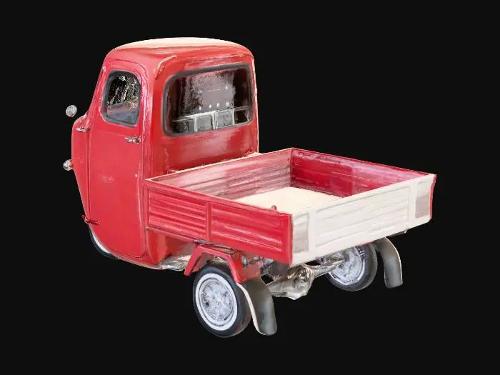 3D model for Red Cargo Trike