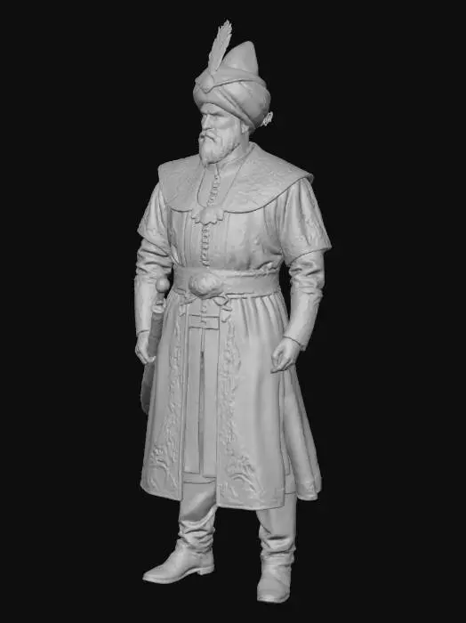 3D model for fatih sultan mehmet