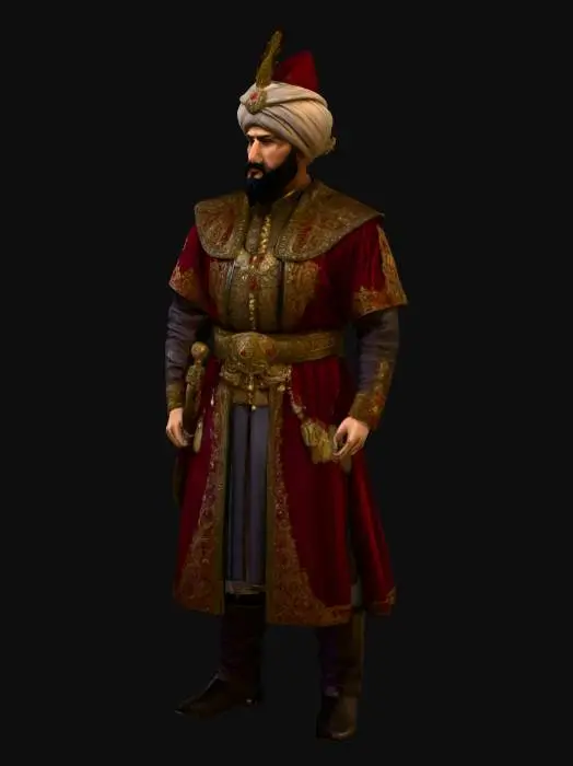 3D model for fatih sultan mehmet