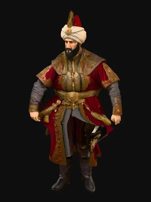 3D model for fatih sultan mehmet