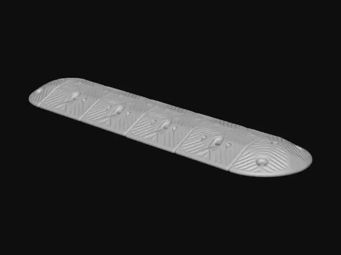 3D model for Yellow and black speed bump