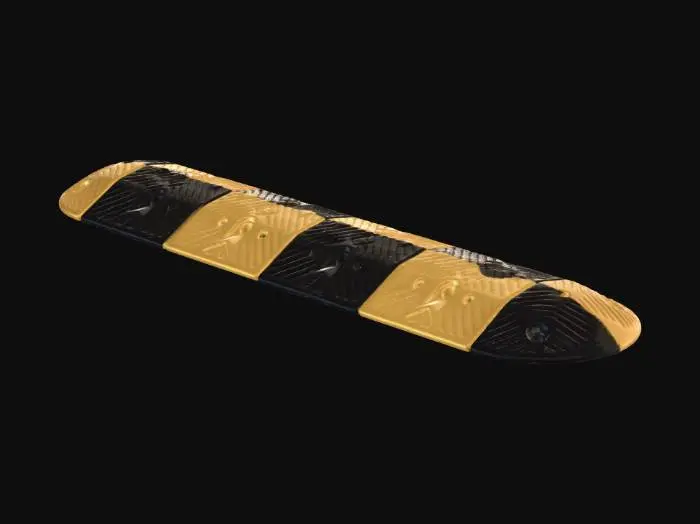 3D model for Yellow and black speed bump