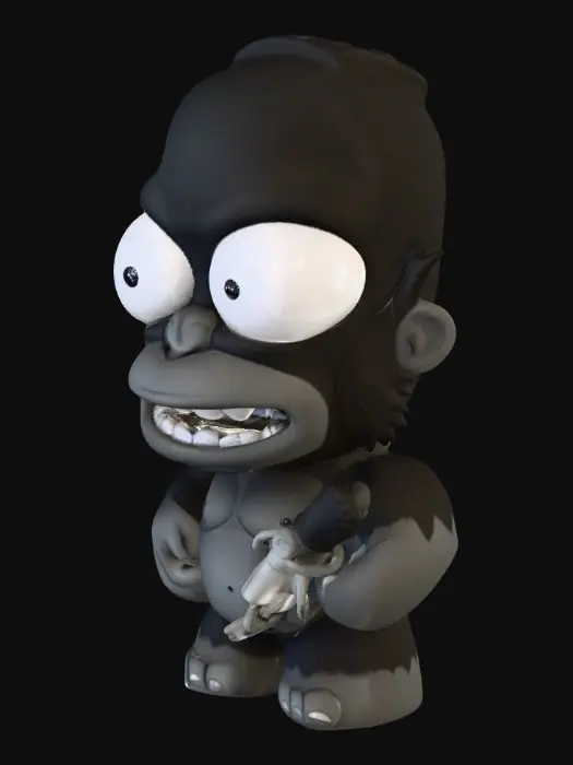 3D model for King Homer Toy