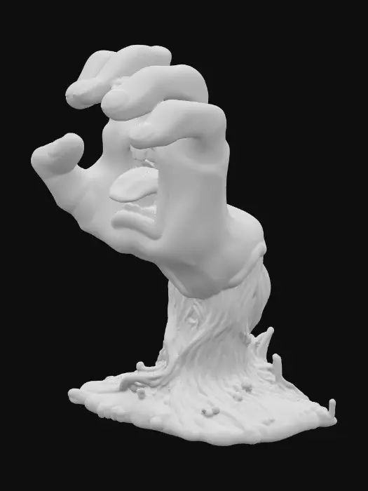 3D model for Screaming Hand Sculpture