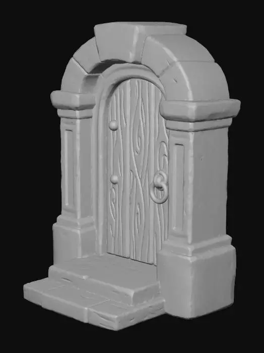 3D model for Wooden Archway Doorway