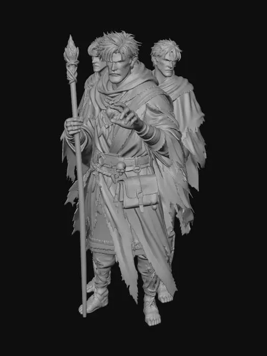 3D model for Verdant Conjuror of the Violet Crystal