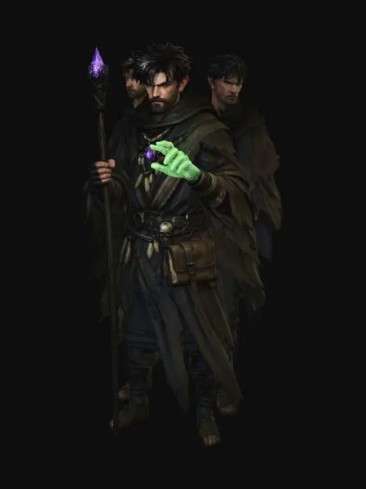 3D model for Verdant Conjuror of the Violet Crystal