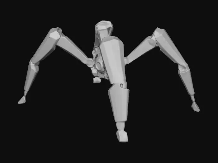 3D model for Leaper Arc Raiders, make all legs look the same