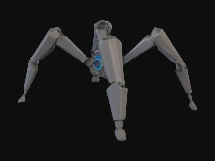 3D model for Leaper Arc Raiders, make all legs look the same