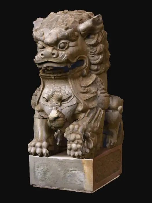 3D model for Lion Guardian Statue