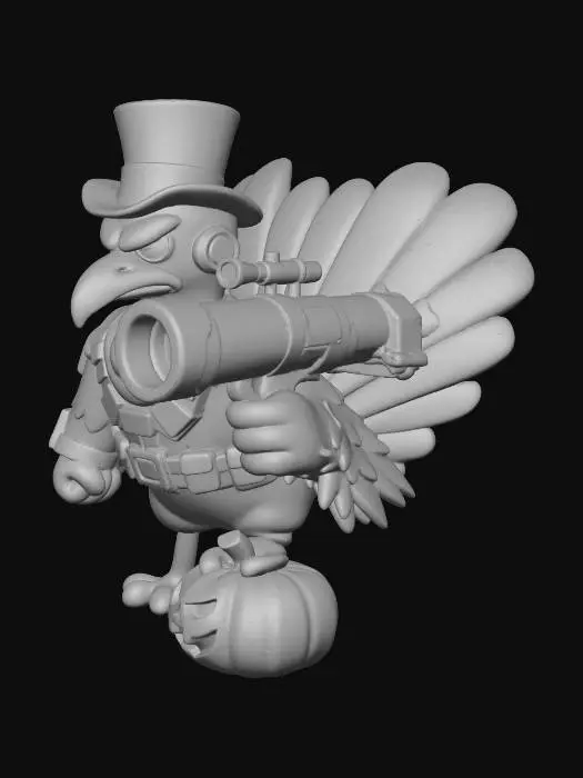3D model for Agent Gobble, #Thanksgiving#