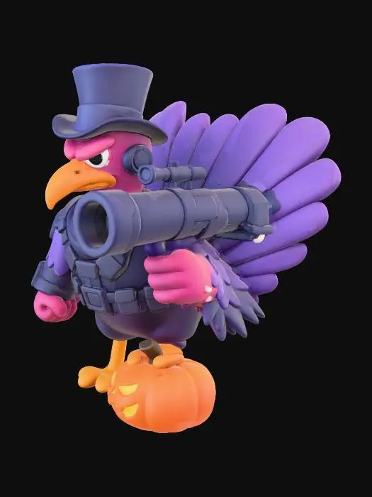 3D model for Agent Gobble, #Thanksgiving#