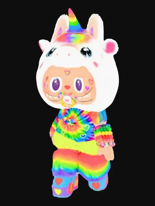 3D model for Kaleidoscope Unicorn Kid