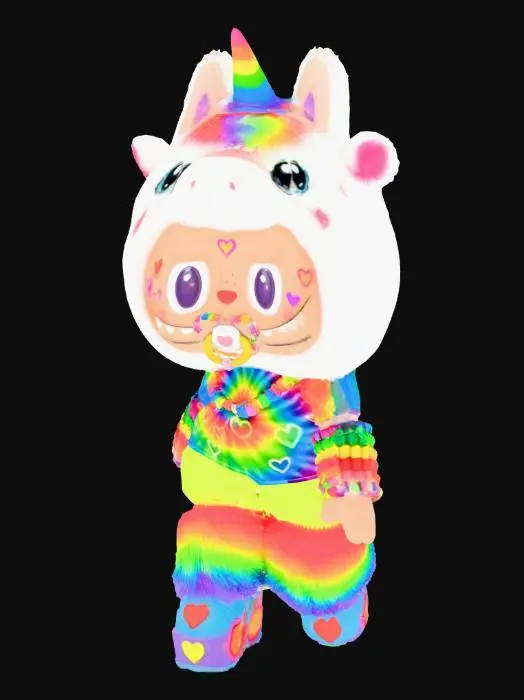 3D model for Kaleidoscope Unicorn Kid