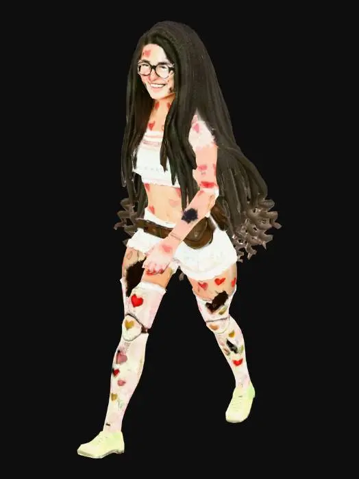 3D model for Patchwork Doll