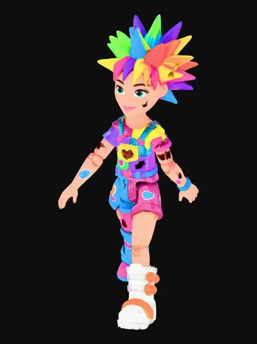 3D model for Rainbow Punk Bot