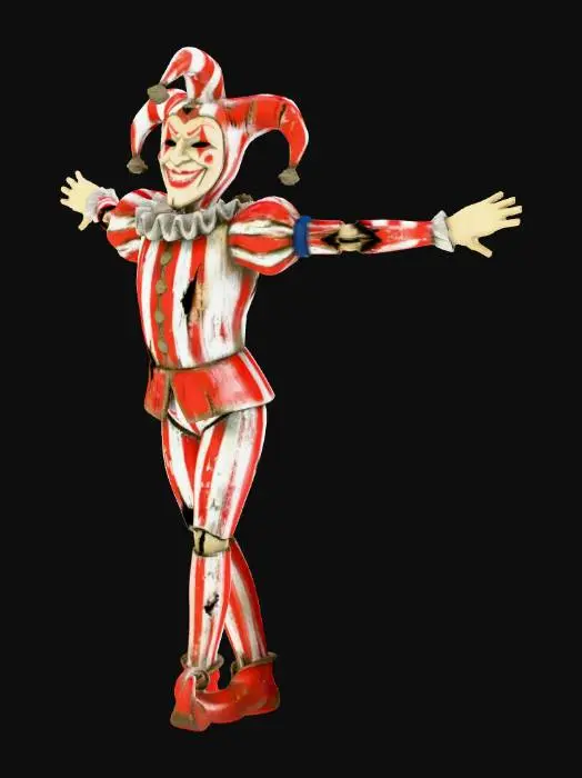3D model for wooden jester