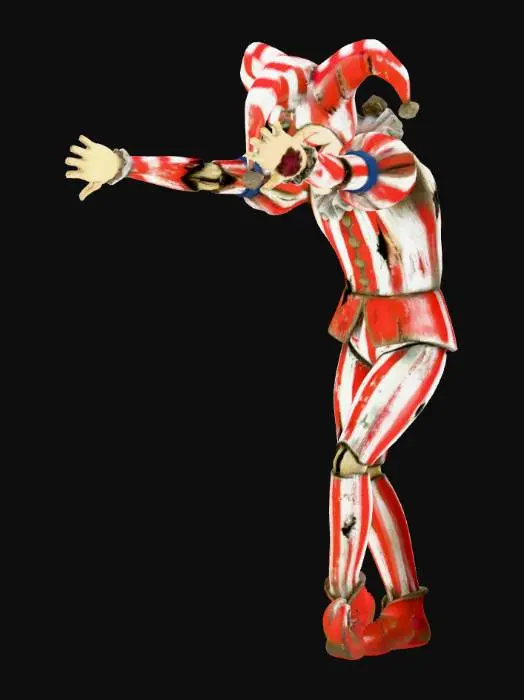 3D model for wooden jester