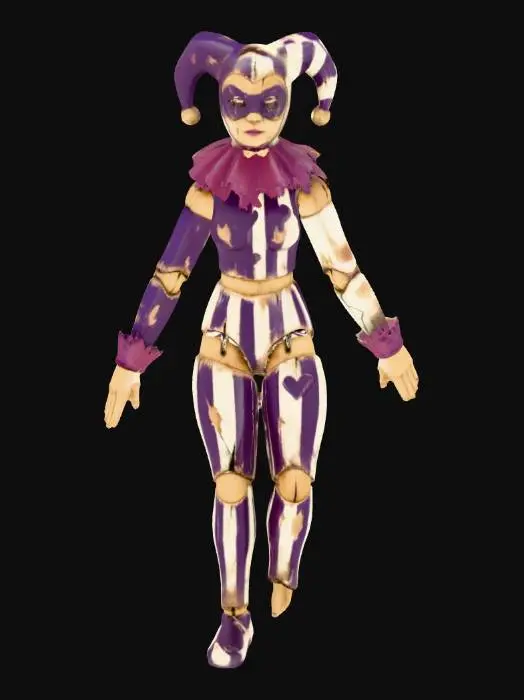 3D model for Harlequin Puppet
