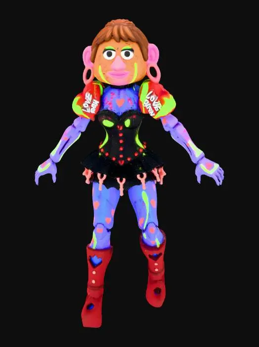 3D model for Neon Love Doll