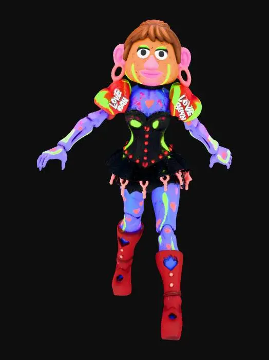 3D model for Neon Love Doll