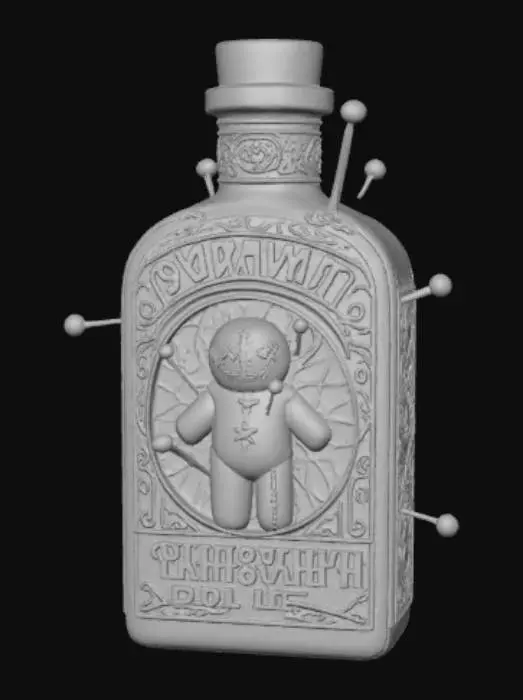 3D model for Voodoo Concoction Bottle, #Halloween2025#