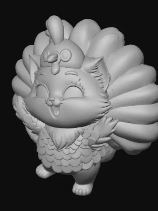 3D model for Thankful Kitty, #Thanksgiving#