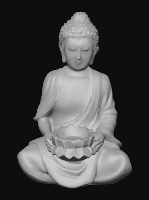 3D model for Serene Buddha Statue