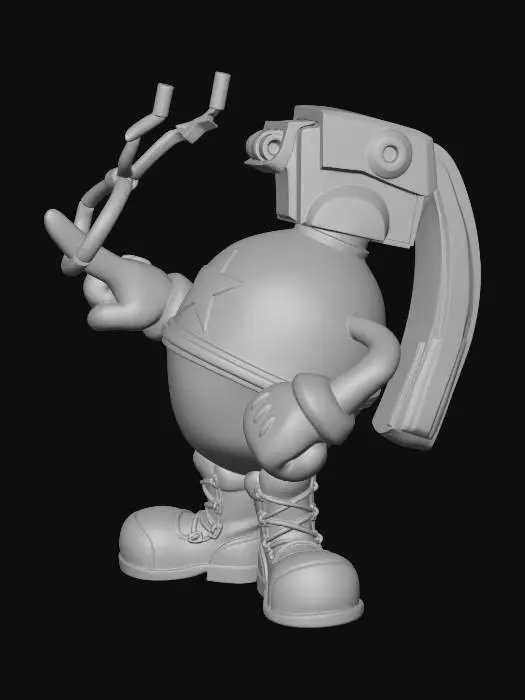 3D model for Grenade Mascot