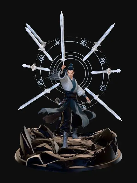 3D model for Swords of the Lightning Ring