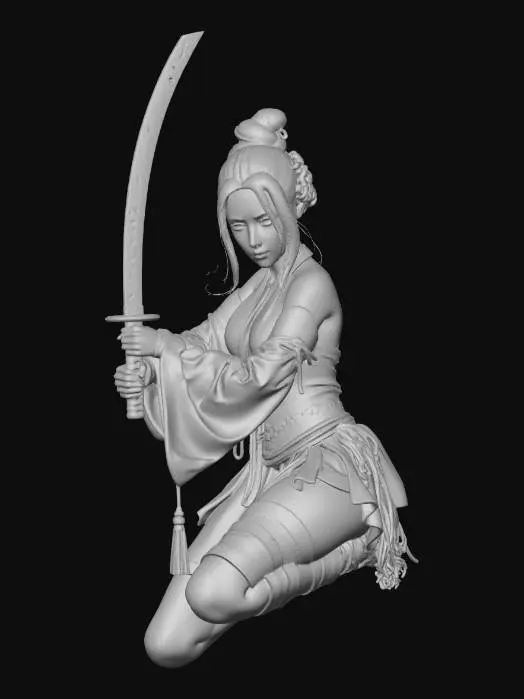 3D model for Cherry Blossom Samurai