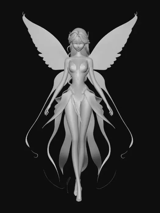 3D model for Ivory-Winged Fairy