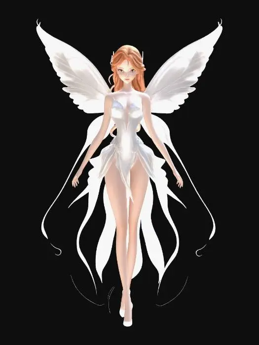 3D model for Ivory-Winged Fairy