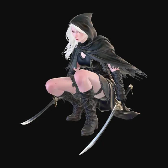 3D model for Dark Moon Warrior