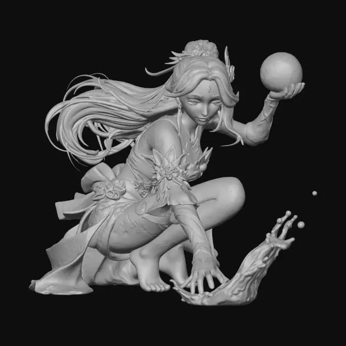 3D model for Moonlit Cascade