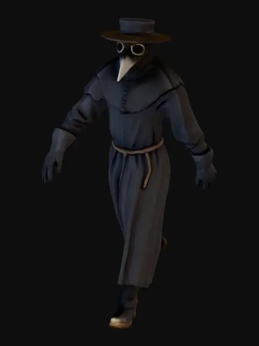3D model for Plague Doctor's Attire