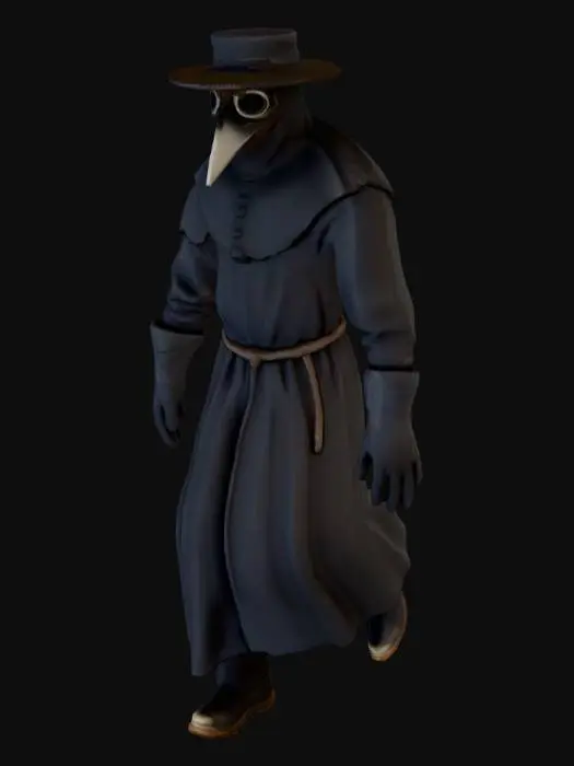 3D model for Plague Doctor's Attire