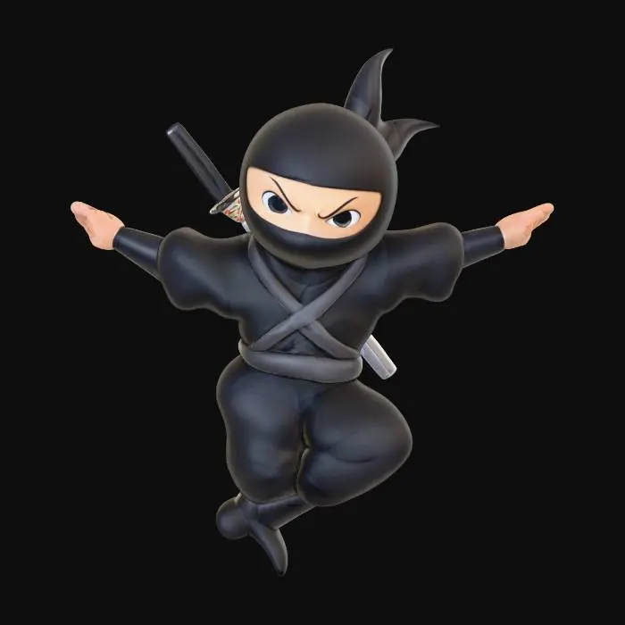 3D model for Ninja Jumping