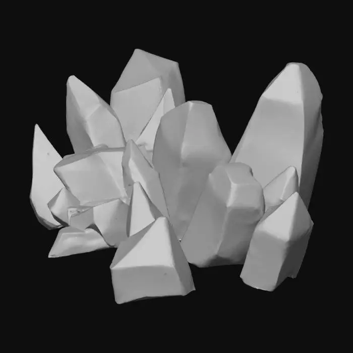 3D model for Blue Crystal Cluster