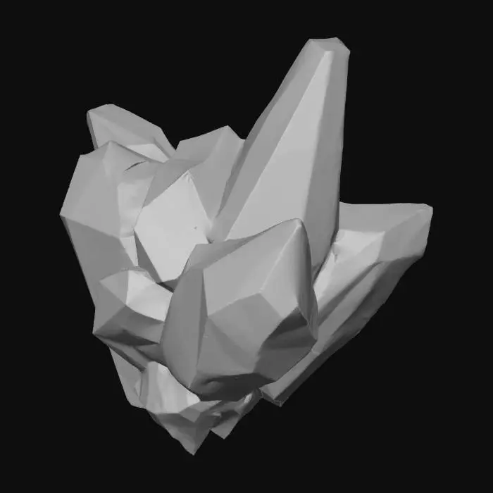 3D model for Blue Crystal Cluster