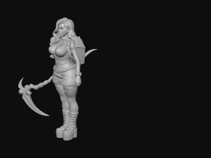 3D model for Gothic Warrior