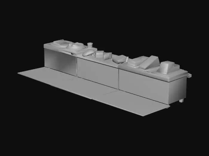 3D model for Cafeteria Kitchen Tableau