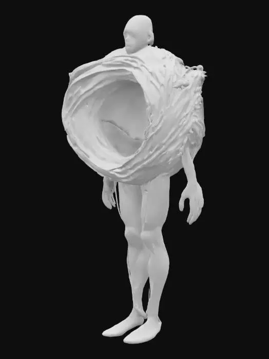 3D model for Humanoid black hole - the taker of everything
